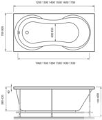 Акриловая ванна Relisan Lada 140x70 Гл000000982 фото 4