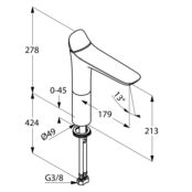 Смеситель для раковины Kludi Ambienta 532960575 532960575 фото 3