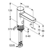 Смеситель для раковины Kludi Zenta 3810005 3810005 фото 2