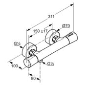 Смеситель для душа Kludi Zenta 351000538 351000538 фото 2