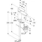 Смеситель для раковины Kludi Pure&Solid 342900575 342900575 фото 2