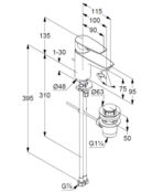 Смеситель для раковины Kludi Pure&Solid 343820575 343820575 фото 3