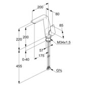 Смеситель для раковины Kludi Ameo 410240575 410240575 фото 3