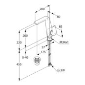 Смеситель для раковины Kludi Ameo 410250575 410250575 фото 2