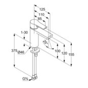 Смеситель для раковины Kludi Zenta SL 482920565 482920565 фото 2