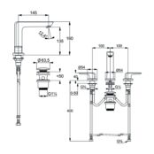 Смеситель для раковины Kludi Ameo 413930575 413930575 фото 2