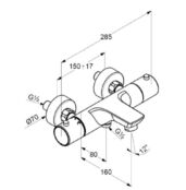 Смеситель для ванны или для душа Kludi Objekta 352010538 352010538 фото 3