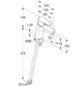 Смеситель для раковины Kludi Pure&Easy 370289165 370289165 фото 2