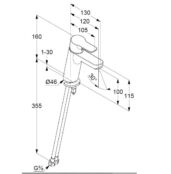 Смеситель для раковины Kludi Pure&Easy 372920565 372920565 фото 2