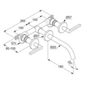 Смеситель для раковины Kludi Nova Forte 201440515
 Puristic 201440515 фото 3