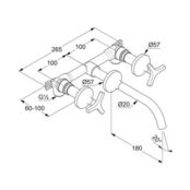 Смеситель для раковины Kludi Nova Forte 201440539
 Deco 201440539 фото 3