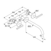 Смеситель для раковины Kludi Nova Forte 201460515
 Puristic 201460515 фото 3