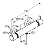 Смеситель для душа Kludi Bozz 352030538 352030538 фото 2