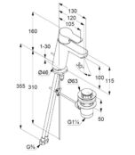 Смеситель для раковины Kludi Pure&Easy 371900565 371900565 фото 2