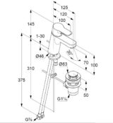 Смеситель для раковины Kludi Pure&Easy 372890565 372890565 фото 2