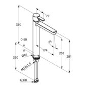 Смеситель для раковины Kludi Zenta 382570575 382570575 фото 2