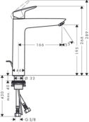 Смеситель для раковины Hansgrohe Logis 71090000 хром 71090000 фото 3