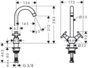 Смеситель для кухни Hansgrohe Logis 71285000 хром 71285000 фото 2