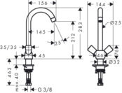 Смеситель для кухни Hansgrohe Logis 71280000 хром 71280000 фото 2