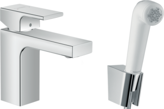 Смеситель для раковины Hansgrohe Vernis Shape 71216000 хром с гигиеническим