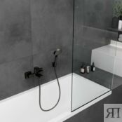 Смеситель для ванны и душа Hansgrohe Vernis Shape ВМ 71450670 матовый черны 71450670 фото 4