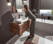 Смеситель для раковины Hansgrohe Vivenis 75040670 матовый черный 75040670 фото 3