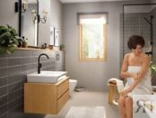 Смеситель для раковины Hansgrohe Rebris E 210 72576670 черный матовый 72576670 фото 2