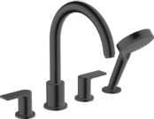 Смеситель для ванны и душа Hansgrohe Vernis Blend 71456670 матовый черный 71456670 фото 2