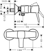 Смеситель для душа Hansgrohe Metropol Classic 31360000 31360000 фото 2