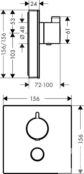 Смеситель для душа Hansgrohe Select glass Highflow 15735600 15735600 фото 3