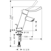 Смеситель для раковины Hansgrohe Talis S2 32035000 хром 32035000 фото 2