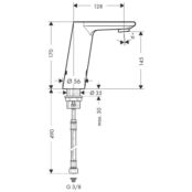 Смеситель для раковины Hansgrohe Metris 31100000 хром 31100000 фото 2