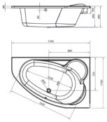 Акриловая ванна Cersanit Kaliope P-WA-KALIOPE*170-RNL 170х110 R 63444 фото 3