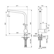 Смеситель для кухни Ideal Standard CERALOOK BC174AA BC174AA фото 3