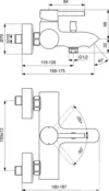 Смеситель для ванны или для душа Ideal Standard CERALINE BC199U5 BC199U5 фото 2