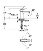 Смеситель для раковины Grohe Eurosmart Cosmopolitan 23326000 23326000 фото 2