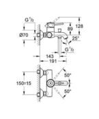 Смеситель для ванны или для душа Grohe BauLoop 32865000 32865000 фото 2