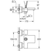 Смеситель для ванны или для душа Grohe 23666000 23666000 фото 3