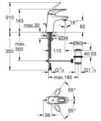 Смеситель для раковины Grohe Eurostyle 33558003 33558003 фото 4