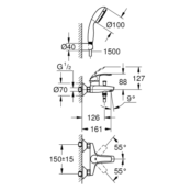 Смеситель для ванны и душа Grohe Eurosmart 2015 3330220A 3330220A фото 2