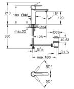 Смеситель для раковины Grohe Lineare S-Size 32114001 32114001 фото 4