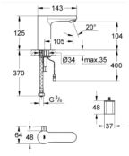 Смеситель для раковины Grohe Eurosmart 36327001 36327001 фото 3