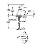 Смеситель для раковины Grohe Eurosmart 2015 33188002 33188002 фото 2