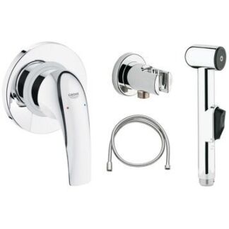 Гигиенический душ со смесителем Grohe Комплект 4в1 Bau Curve 123072