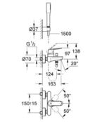 Смеситель для ванны или для душа Grohe Eurosmart Cosmopolitan 32832000 32832000 фото 2