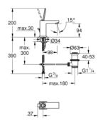 Смеситель для раковины Grohe 23654000 23654000 фото 3