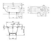 Стальная ванна Kaldewei Saniform Plus Star 1336.0001.0001 170x75 1336.0001.0001 фото 2