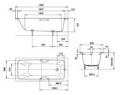 Стальная ванна Kaldewei Cayono 180x80 2751.3000.3001 С противоскользящим по 2751.3000.3001 фото 3