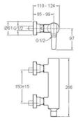 Смеситель для ванны или для душа Jacob Delafon Stray E45370-CP E45370-CP фото 2