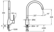 Смеситель для кухни Jacob Delafon Mariette E23303-CP E23303-CP фото 2